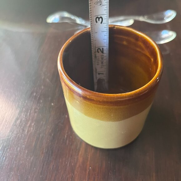 (VK) Vintage Crock Condiment Set. Made in Japan. - Picture 7 of 7